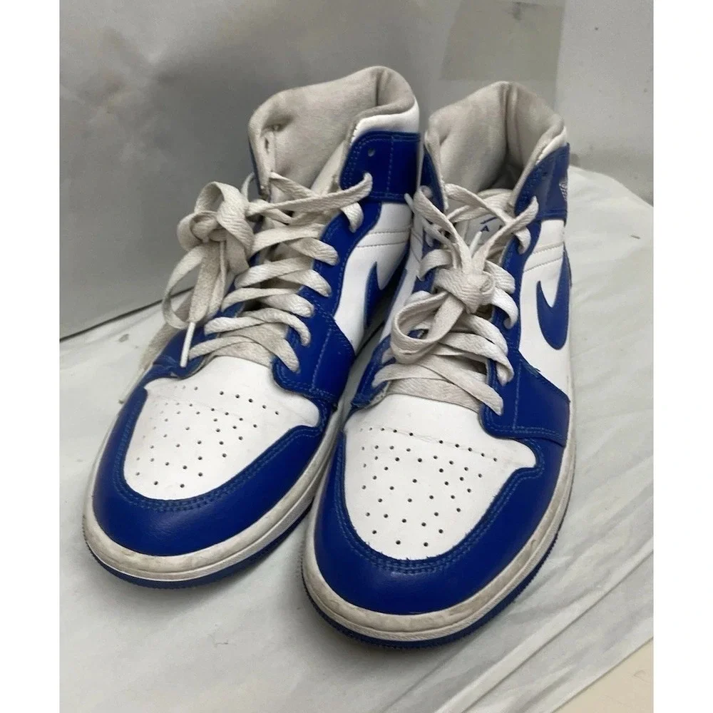 Air Jordan 1 Mid Kentucky Storm Blue Size 8.5